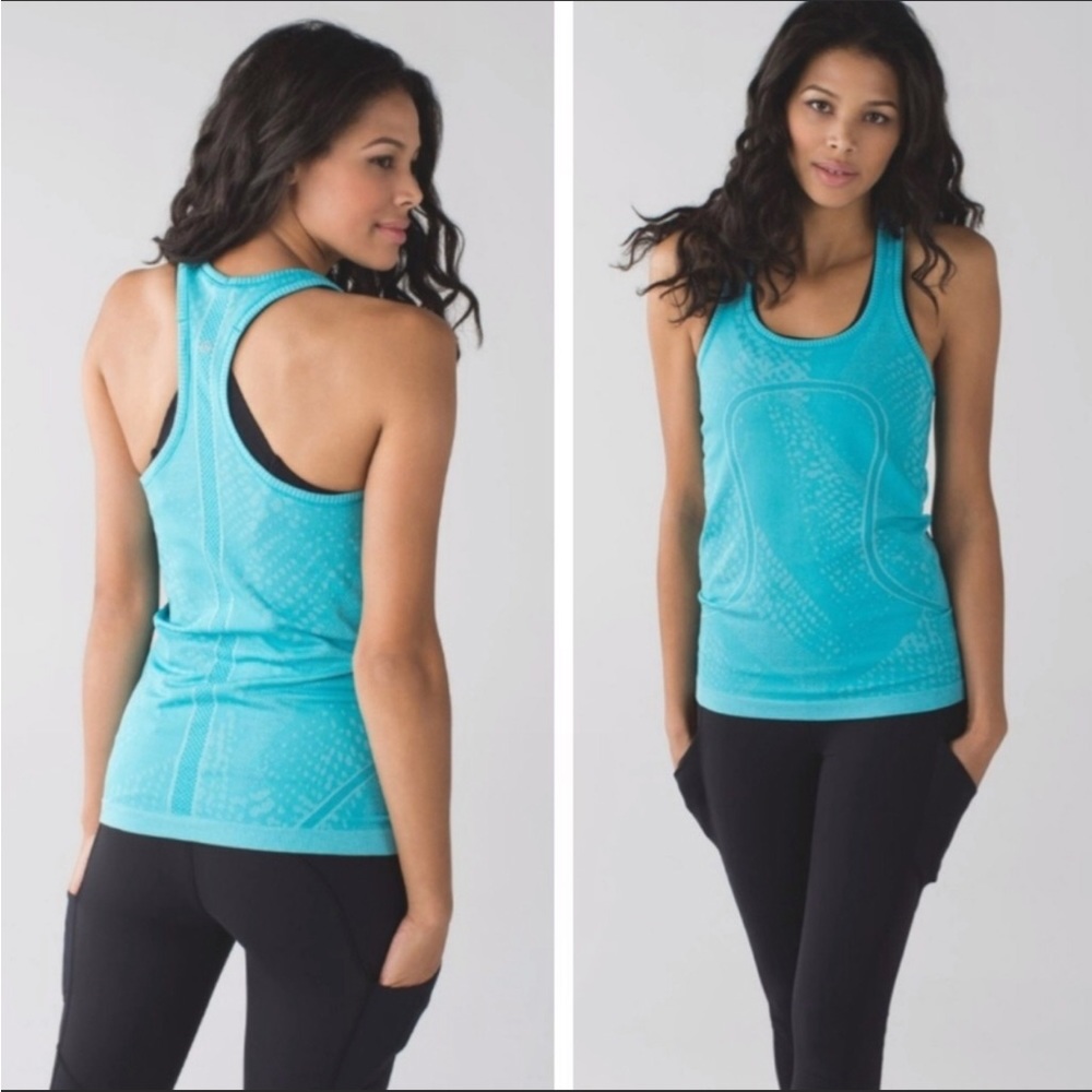Lululemon Run Swiftly Tech Racerback Heathered Pe… - image 2